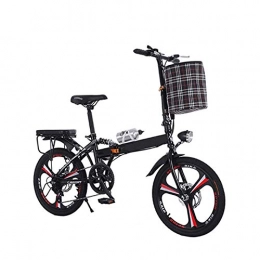 DHYSAUY Bike Folding Bicycles, 20-inch Disc Brakes, Variable Speed And Shock-absorbing Women's Small Bicycles, Adult Portable Variable Speed Folding Sports Bicycles, Suitable For School, Commute, Outing And Exerci
