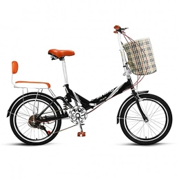 Fei Fei Bike Folding Bike 20 Inches, Variable Speed Wheel, Dual Suspension Folding Mountain Bike, Adult Student Lady City Commuter Outdoor Sport Bike / C / 20inch / 6 Speed