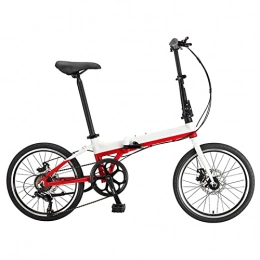  Folding Bike Folding Bike 7 Speed Lightweight Aluminum Alloy Compact Bicycle Adjustable Anti-Skid And Wear-Resistant Tire For Adults Sport Outdoor Cruiser 20 Inch