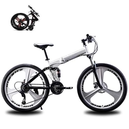 STRTG Bike Folding Bike, Adult Foldable Mountain Bikes, Men Women Folding MTB Bike, for 24 * 26 Inch 21 * 24 * 27 Speed Outdoor Bicycle