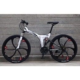  Folding Bike Folding Bike, Adult Folding Bicycle - 26-Inchmountain Bike with A Speed of 21 / 24 / 27, Suitable for Terrain Such As Grass, B-27Speed