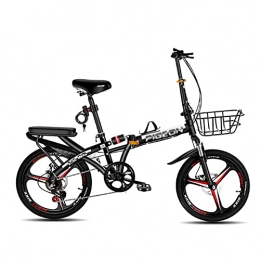 Fei Fei Bike Folding Bike for Adults, 16-Inch Mountain Bike High Carbon Steel Aluminium Alloy Outdoor Bicycle for Daily Use Trip Long Journey / B16inch