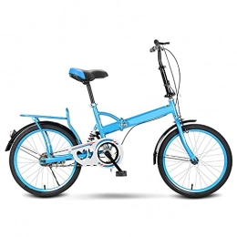 Fei Fei Folding Bike Folding Bike for Adults, Premium Mountain Bike - Alloy Frame Bicycle for Boys, Girls, Men and Women - 20 inch / Blue / 20inch