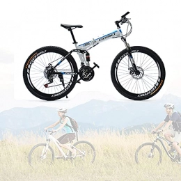 Fei Fei Bike Folding Bike for Adults, Premium Mountain Bike - Alloy Frame Bicycle for Boys, Girls, Men and Women - 24 27 Speed Gear, 24 26 inch / B / 24speed / 24inch