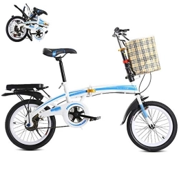 STRTG Folding Bike Folding Bike, Men Women Foldable Bicycle, 7 Speed Lightweight Mini Folding Bike with V Brake, ​​City Folding Compact Bike Bicycle Urban Commuter Adult