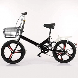 XIN Folding Bike Folding Bike Mountain Bicycle 20in Variable Speed Adult Student Outdoors Sport Cycling High Carbon Steel Portable Foldable Bike for Men Women Lightweight Folding Casual Damping Bicycle ( Color : B )