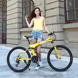 AYDQC Bike Folding Bike, Mountain Bicycle, Hard Tail Bike, 26In*17In / 24In*17In Bike, 21 Speed Bicycle, Full Suspension MTB Bikes 7-10, 24 inches fengong (Color : 26 Inches)