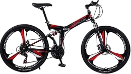 SHUI Folding Bike Folding Bike, Road Bike, Mountain Bike, Bicycles 26 24 Speed Dual Disc Brake Spoke Wheels Bike 10