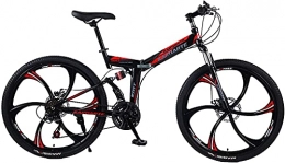 SHUI Folding Bike Folding Bike, Road Bike, Mountain Bike, Bicycles 26 24 Speed Dual Disc Brake Spoke Wheels Bike 13