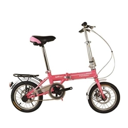xiaotong Folding Bike Folding Bike Skid Folding Car Children's Bike 14inches Pink