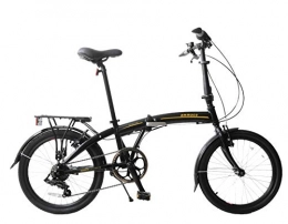 FOLDING BIKE UNISEX BIKE 20" WHEEL 7 SPEED LIGHT PERFECT FOR CARAVANERS & COMMUTERS BLACK IDEAL MOTHERS DAY PRESENT