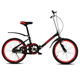 Folding Bikes  Folding Bikes Bicycle folding bicycle portable shock absorption male and female students bicycle speed car 20 inches (Color : Black, Size : 150 * 60 * 95cm)