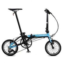 Folding Bikes  Folding Bikes Bicycle Folding Bicycle Unisex 14 Inch Small Wheel Bicycle Portable 3 Speed Bicycle (Color : G, Size : 120 * 34 * 91cm)