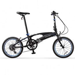Folding Bikes  Folding Bikes Bicycle Folding Bicycle Unisex 18 Inch Wheel Set 8-speed Variable Speed Ultra-light Aluminum Alloy Bicycle (Color : Black, Size : 149 * 33 * 107cm)