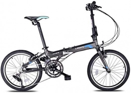 AJH Bike Folding Bikes Folding Bicycle 16-speed Aluminum Alloy Bicycle 20 Inch Adult Men And Women Student Ultra-lightweight Bicycle