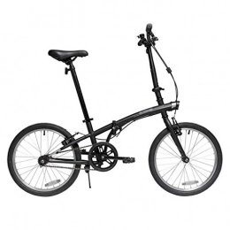 Folding Bikes Bike Folding Bikes Folding Bicycle 20 Inch Men And Women Light Car Portable City Commuter Travel Bicycle Men And Women Folding Bicycle Shock Mountain Bike (Color : Black, Size : 20inches)