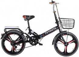 AJH Folding Bike Folding Bikes Folding Bicycle Adult Men And Women Shock Absorber Bicycle Teenager Students Ordinary Bicycle High Carbon Steel Frame Comfortable Bicycle