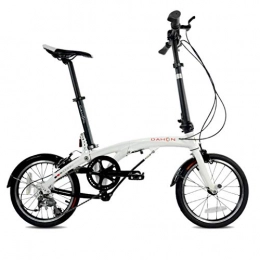 Folding Bikes Bike Folding Bikes Folding Bicycle Universal Folding Bicycle Women's Bicycle 6-speed 16-inch Wheel Set Shifting Compact (Color : White, Size : 150 * 30 * 108cm)