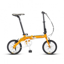 Folding Bikes Bike Folding Bikes Sports bicycle portable bicycle without installation folding storage adult children bicycle 14 inch sports bicycle (Color : Orange, Size : 115 * 10 * 96cm)