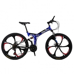 BoroEop Bike Folding Mountain Bike, City Bike, Multiple Speed Mode Options, 26-Inch Wheels, Suitable for Men / Women / Teens, Multiple Colors
