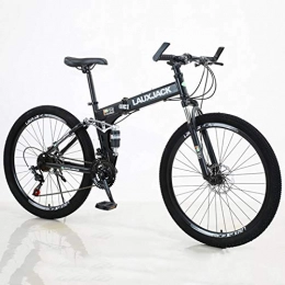 Bicycle Accessories Folding Bike Folding mountain bike, soft tail double shock-absorbing bike, lightweight aluminum frame mountain bike, adult mountain bike 21 / 24 / 27 / 30 speed with double disc brake front suspension
