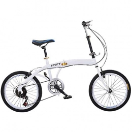 Bycloth Folding Bike Folding Students Bike Lightweight Adult Bicycle 6-Speed Drivetrain Front and Rear Fenders, Great for City Riding and Commuting, 20-Inch Wheels