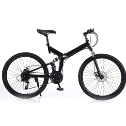 Froulaland Folding Bike Froulaland Mountain bike full suspension disc brake Bike Strong Premium mountain bike in 26 inch folding bike MTB disc brake front and rear 21 speed gears full suspension