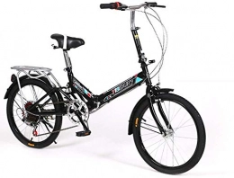 FTFTO Bike FTFTO Living Equipment 20 inch Folding bike 6 speed Cycling Commuter Foldable bicycle Women's adult student Car bike Lightweight aluminum frame Shock absorption D 110x160cm(43x63inch)