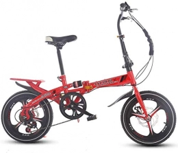 FTFTO Folding Bike FTFTO Living Equipment Folding Bike 16 Inch Women's Variable Speed Shock Absorber Adult Super Light Children's Student Bicycle With Basket