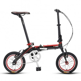 FUJGYLGL Folding Bike FUJGYLGL Bikes for Adults, Light Folding City Bicycle Aluminum Alloy Frame Variable Speed Small Portable Ultra Light Outdoor Cargo Tour Bicycle