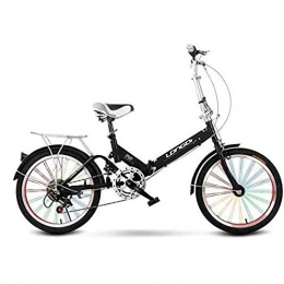 FUJGYLGL Folding Bike FUJGYLGL Folding Bike Cycling Commuter Foldable Bicycle Women's Adult Student Car Bike Easy to Carry Lightweight High-Carbon Steel Frame Shock Damping