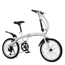 FYHCY Bike FYHCY Folding Bike, 18 Inch Adult Folding Bike, 6-Speed Folding Bike, Camping City Bike A