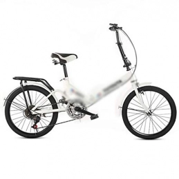 Gaoyanhang Folding Bike Gaoyanhang 20 inch folding bike bicycle-classic bicycle, city commuter student office worker bicycle (Color : White)