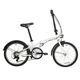 GDZFY  GDZFY Compact Bicycle Urban Commuter 7 Speed, Loop Adult Student Folding Bike, Ultra Light Suspension Folding City Bicycle C 20in