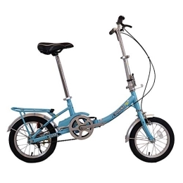 GDZFY Folding Bike GDZFY Students Adults Bicycle Urban Environment, Single Speed 14in Portable Folding City Bicycle, Mini Folding Bike With V Brake A 14in