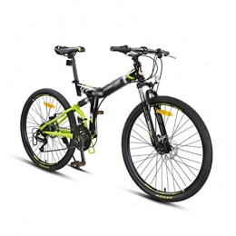 GEXIN Folding Bike GEXIN 26in Outroad Mountain Bike for Adults, 24 Speed Folding Bike, Disc Brake Bicycles, High Carbon Steel Frame