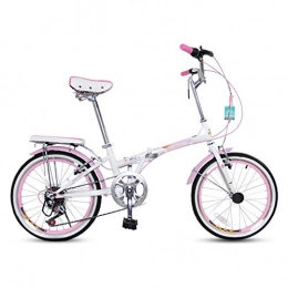 GEXIN Bike GEXIN Folding Mini Bike, 20in 7 Speed ​​City Bicycle, Urban Commuter, High Carbon Steel Frame, V Brake