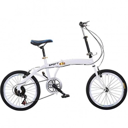 GOLDEN MANGO Folding Bike GOLDEN MANGO 20-Inch Lightweight Alloy Folding City Bicycle, Folding Bicycle Shock-Absorbing And Anti-Tire Bicycle, Male And Female Adult Ladies Bicycles