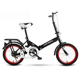 GOLDGOD Bike GOLDGOD 20 Inch Adult Folding Bike, Ultra Light Portable Bicycle Carbon Steel Frame with Adjustable Height Handlebar Seat Bike Anti-Slip And Wear-Resistant Tires