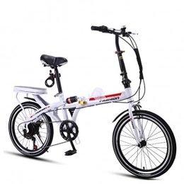 GOLDGOD Folding Bike GOLDGOD 20 Inch Variable Speed Lightweight Folding Bike Adult Students Foldable Bicycle Full Shock Absorption And Dual Brakes Bike with Anti-Slip Handlebars And Tires