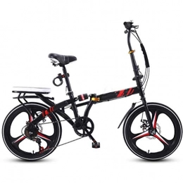 GOLDGOD Folding Bike GOLDGOD Folding Bike for Adults, Unisex 20 Inch 7-Speed Foldable Bicycle Lightweight Shock Absorption City Bicycle with Steel V Brake And Anti-Skid Tires