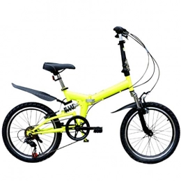 Goosuny Folding Bike Goosuny 20in Folding Mini Compact Bike Bicycle Small Portable ​​City Folding Mini Compact Bike Bicycle, Adult Female Folding Bicycle Student Car for Adults Men and Women