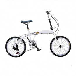 GOUTUIZI Bike GOUTUIZI Folding Bike, 20 Inches 6 Speed Foldable City Mountain Bike Bicycles (Black)