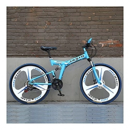 GUHUIHE Folding Bike GUHUIHE 26-inch Folding Bike, 21-Speed Cycling Commuter Foldable Bicycle for Adult Student, Lightweight Aluminum Frame Foldable Adult Bicycle for Outdoor Sports (Color : 24 Speed, Size : 26 Inch)