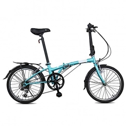 GUI-Mask Folding Bike GUI-Mask SDZXCFolding Bicycle Speed Casual Commuter Bicycle Adult Men and Women 20 Inch 6 Speed
