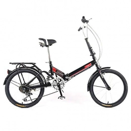 GUI-Mask Folding Bike GUI-Mask SDZXCFolding Bike Bicycle Female Student Lady Single Speed Shifting Shock Absorber Bicycle Portable Commuter Car 20 Inch