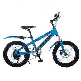 GUONING-L Bike GUONING-L Bicycle Bicycle Portable 7-speed Children Bicycle Mountain Bike Folding Bicycle Unisex 20 Inch Small Wheel Bicycle (Color : BLUE, Size : 140 * 30 * 83CM) Bikes