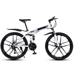 GWL Folding Bike GWL Folding Bike for Adults, Lightweight Mountain Bikes Bicycles Strong Alloy Frame with Disc brake, 26 inches suitable for 160-185cm / B / 26inch