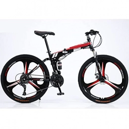 GWL Bike GWL Folding Bike for Adults, Mountain Bikes 20 24 26 Inches Three Knife Wheel Mountain Bicycle Dual Disc Brake Bicycle / A / 20inch