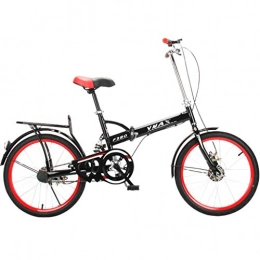 GWM Bike GWM Folding Bicycle Portable Adult Student City Commuter Bicycle Outdoor Sport Car, Single Speed